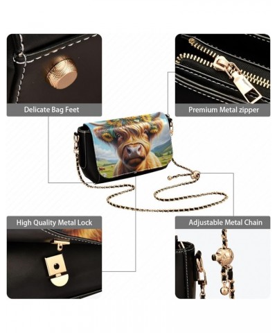 Crossbody Bags for Women Trendy Women's Black Shoulder Bag Small PU Leather Flap Cross Body Bag Handbags Pattern2 $24.59 Cros...