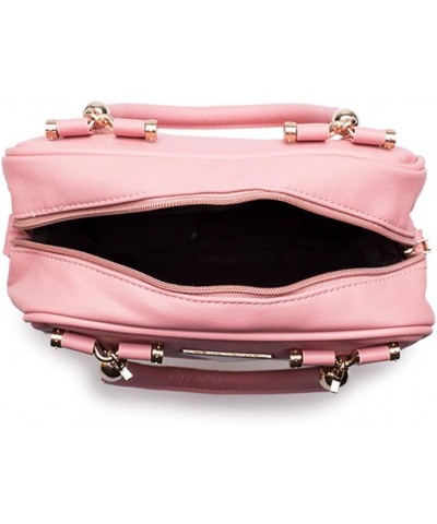 Women Leather Handbag Shoulder Bag (Pink) $19.60 Handbags