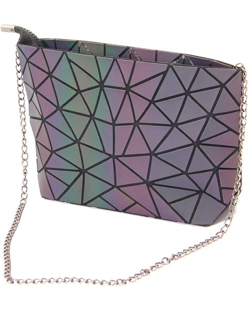 Women Holographic Laser Envelope Clutch Handbag Shoulder Bag Purse Luminous $10.59 Shoulder Bags