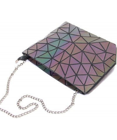 Women Holographic Laser Envelope Clutch Handbag Shoulder Bag Purse Luminous $10.59 Shoulder Bags