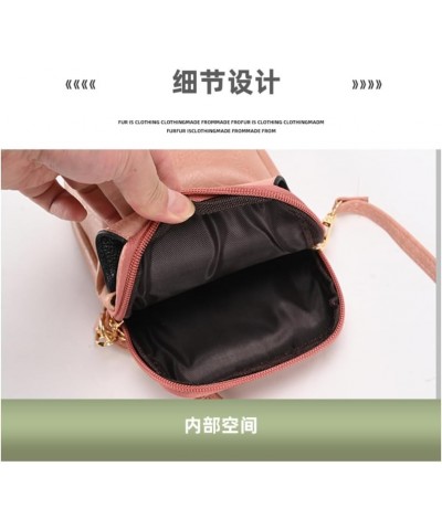 Crossbody Phone Bag for Women Leather Ladies Flip Cross Body Wallet Mini Handbags Phone Purse Pink $22.68 Totes