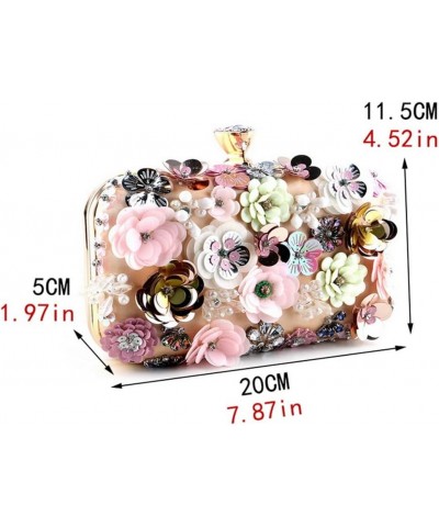 Women Handbags Flower Diamonds Satin Evening Bags Rhinestones Wedding Floral Clutch Bag Purse Ym2096gold $33.26 Evening Bags