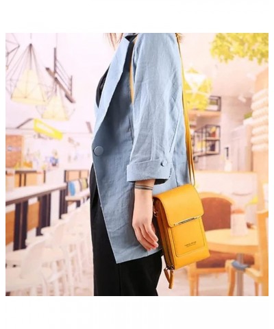 Women's Foreign Trade Multifunctional Single Shoulder Touchscreen Phone Wallet PU Leather Shoulder Tote Bag for Blue $10.38 W...