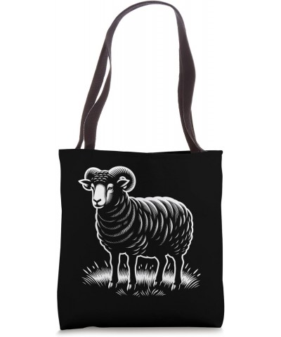 Sheep That Is Black, Sheep Animal Lovers Tote Bag $10.56 Totes