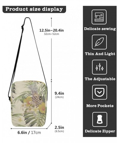 Crossbody Phone Bag Pineapple Tree(24e1) Small Messenger Shoulder Bag Cash Handbag Wallet Purse(238ya4a) $10.12 Crossbody Bags