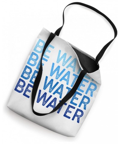 Flow Like Water Tao Philosophy Graphic Blue Graphic Tote Bag $11.66 Totes