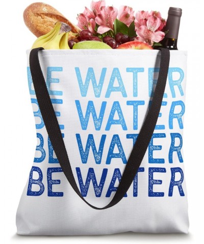 Flow Like Water Tao Philosophy Graphic Blue Graphic Tote Bag $11.66 Totes