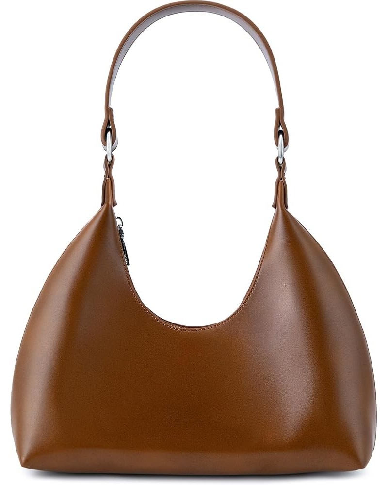 Shoulder Bags for Women Retro Vegan Leather Tote Clutch Purses Hobo Handbags Brown $10.43 Totes