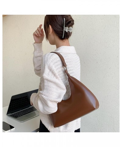 Shoulder Bags for Women Retro Vegan Leather Tote Clutch Purses Hobo Handbags Brown $10.43 Totes