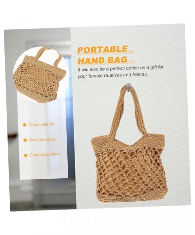 2pcs Storage Basket Cotton Thread Storage Bags To Weave Brownx2pcs $15.24 Handbags