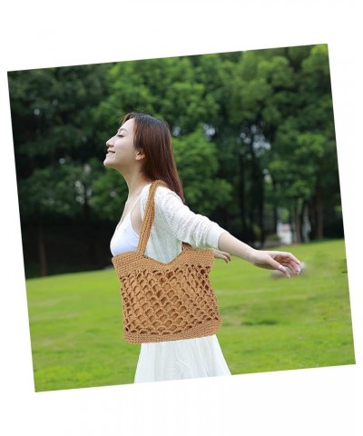 2pcs Storage Basket Cotton Thread Storage Bags To Weave Brownx2pcs $15.24 Handbags