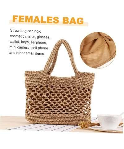 2pcs Storage Basket Cotton Thread Storage Bags To Weave Brownx2pcs $15.24 Handbags