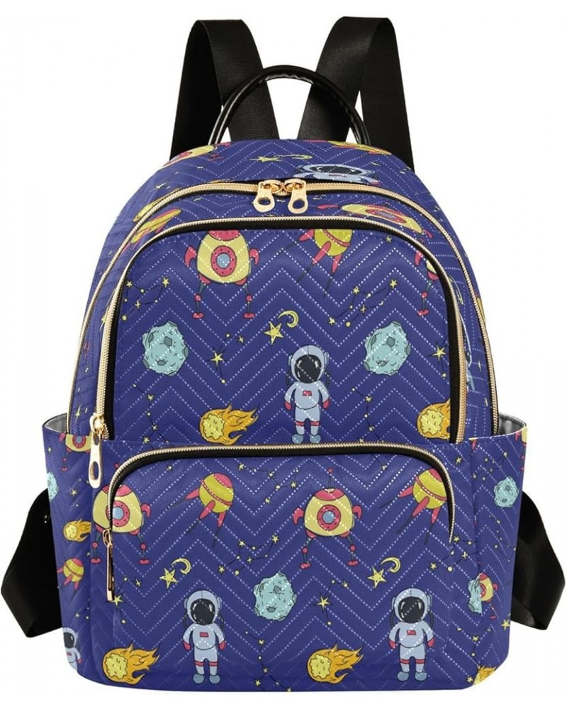 Fashion Backpack Mini Backpack Purse Casual Daily Backpack Astronaut Planet for Travel for College Work Small $13.94 Backpacks