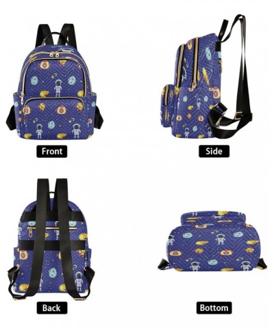 Fashion Backpack Mini Backpack Purse Casual Daily Backpack Astronaut Planet for Travel for College Work Small $13.94 Backpacks