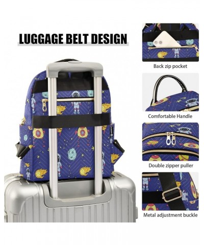 Fashion Backpack Mini Backpack Purse Casual Daily Backpack Astronaut Planet for Travel for College Work Small $13.94 Backpacks