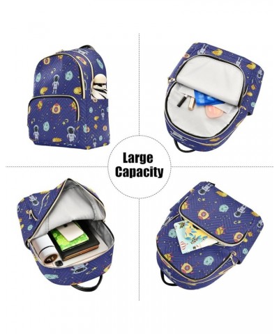 Fashion Backpack Mini Backpack Purse Casual Daily Backpack Astronaut Planet for Travel for College Work Small $13.94 Backpacks