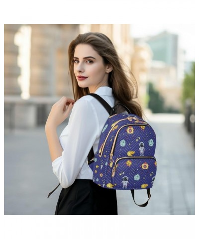 Fashion Backpack Mini Backpack Purse Casual Daily Backpack Astronaut Planet for Travel for College Work Small $13.94 Backpacks