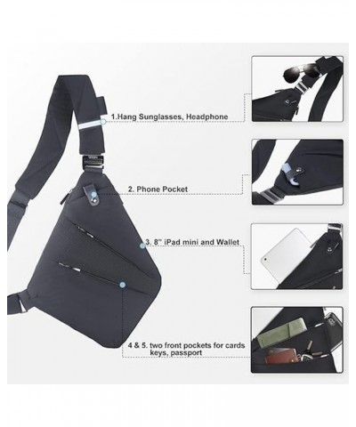 Wander Plus Anti Theft Bag, Slim Sling Bag Crossbody Bag Purses, Adjustable Anti Theft Travel Bag for Women Men E $11.03 Back...