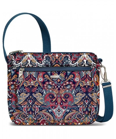 Anti-Theft Classic Small East/West Crossbody Summer Paisley $19.68 Crossbody Bags