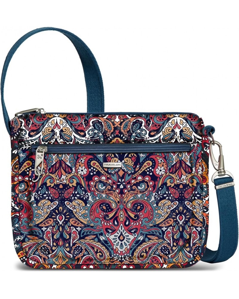 Anti-Theft Classic Small East/West Crossbody Summer Paisley $19.68 Crossbody Bags