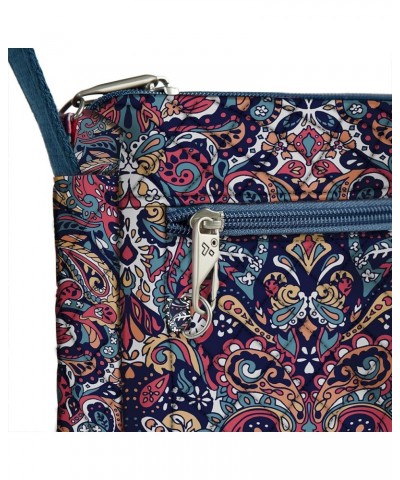 Anti-Theft Classic Small East/West Crossbody Summer Paisley $19.68 Crossbody Bags