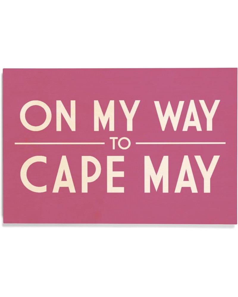 12x18 Inch Premium Wood Sign, Ready to Hang Wall Decor, Cape May, New Jersey, On The Way To Cape May, Simply Said $20.00 Totes