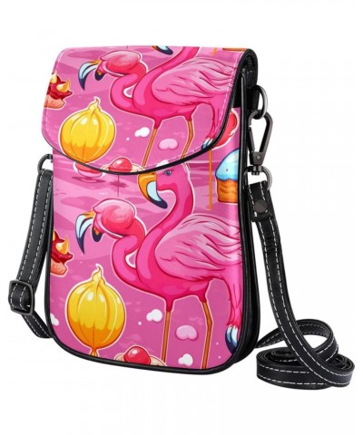 Crossbody Bags for Women,Crossbody Bag Men,Small Sling Bag,Flamingo and Anchor Pink Cartoon,Crossbody Purse $14.52 Crossbody ...