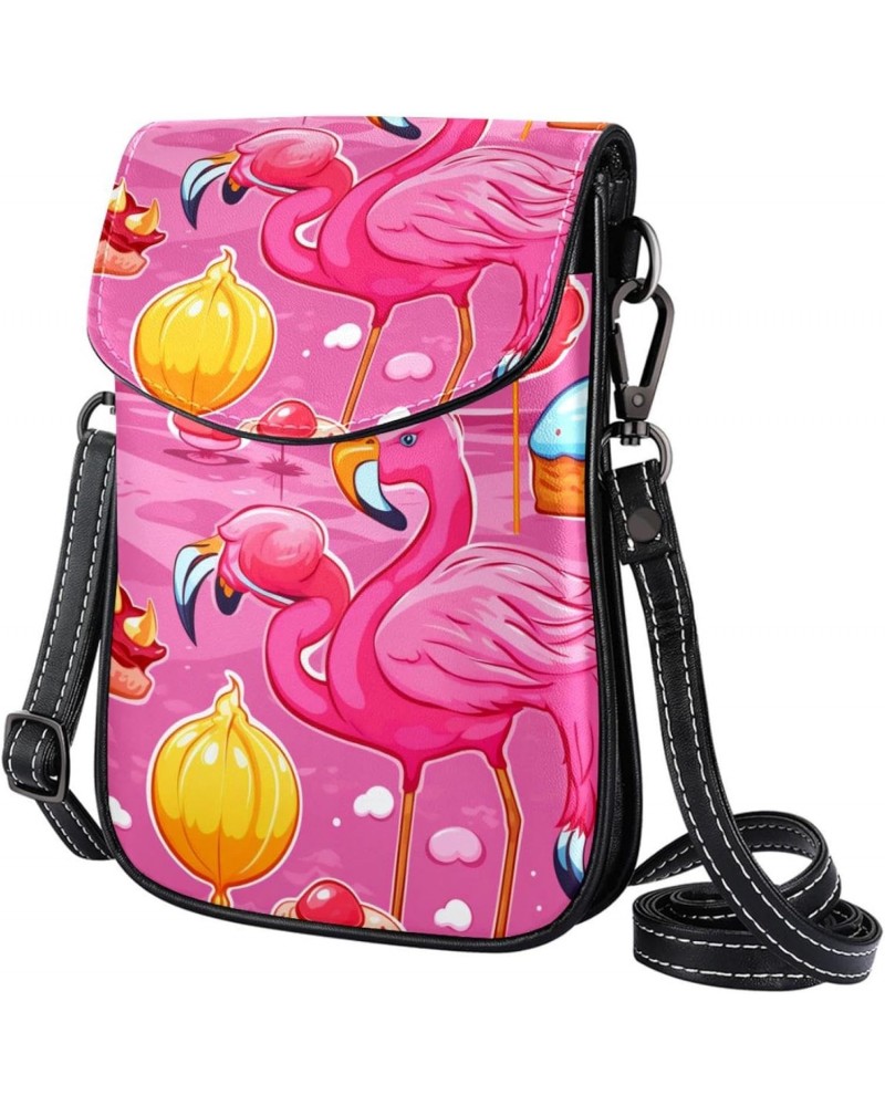 Crossbody Bags for Women,Crossbody Bag Men,Small Sling Bag,Flamingo and Anchor Pink Cartoon,Crossbody Purse $14.52 Crossbody ...