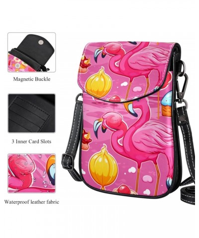 Crossbody Bags for Women,Crossbody Bag Men,Small Sling Bag,Flamingo and Anchor Pink Cartoon,Crossbody Purse $14.52 Crossbody ...