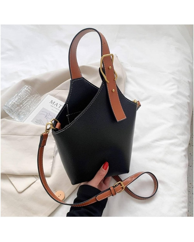 2022 New Vintage Women's Bag, Fashion Casual Handheld Bucket Bag, Leisure Trendy Net Celeb Slant Bag For Women Heise $14.70 S...