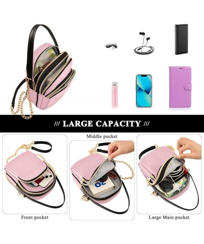 Purple Crossbody Handbags Lightweight Shoulder Side Handbag with Strap Small Crossbody Bags for Women Pink $15.59 Totes