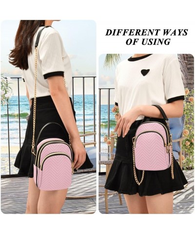 Purple Crossbody Handbags Lightweight Shoulder Side Handbag with Strap Small Crossbody Bags for Women Pink $15.59 Totes