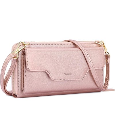 Women's Small Crossbody Shoulder Bags, Clutch Purses Wristlet Phone Wallet for Women with Credit Card Holder 4 - Rose Gold $1...