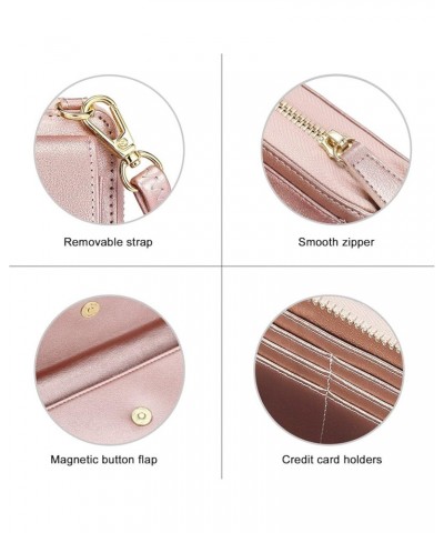 Women's Small Crossbody Shoulder Bags, Clutch Purses Wristlet Phone Wallet for Women with Credit Card Holder 4 - Rose Gold $1...