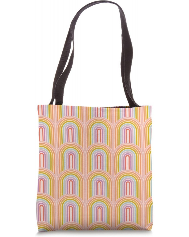 70s rainbow pattern - retro rainbow pattern Tote Bag $15.00 Totes