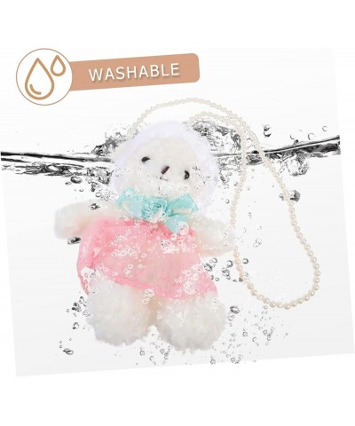 2 Pcs Bear Purse Lovely Shoulder Bag Cute Crossbody Bags Bear Shape Bag Cartoon Wallet Cartoon Single Whitex2pcs $17.81 Shoul...