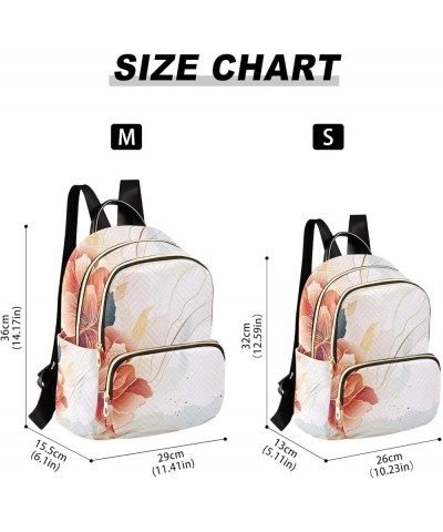 Mini Backpack Purse for Women, Red Flower Travel Bag Casual Daypack Shoulder Bag Small $13.44 Backpacks