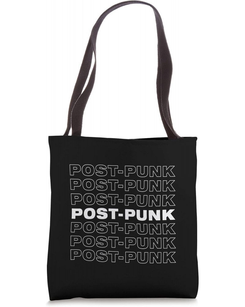 POST-PUNK Retro Repeating Design Tote Bag $13.52 Totes