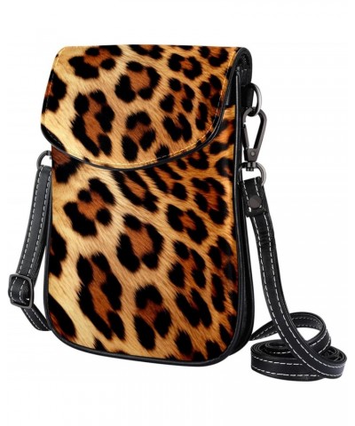 Crossbody Bags for Women,Crossbody Bag Men,Small Sling Bag,Animal Leopard Texture,Crossbody Purse $15.02 Crossbody Bags