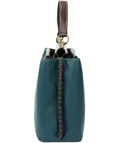 Charming Satchel with Adjustable Strap - Sand Dollar - Turquoise $33.00 Satchels