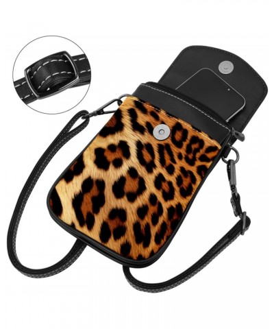 Crossbody Bags for Women,Crossbody Bag Men,Small Sling Bag,Animal Leopard Texture,Crossbody Purse $15.02 Crossbody Bags