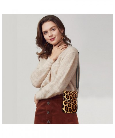 Crossbody Bags for Women,Crossbody Bag Men,Small Sling Bag,Animal Leopard Texture,Crossbody Purse $15.02 Crossbody Bags