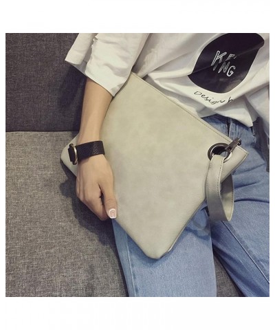 Rebecca Women Oversized Clutch Purse Retro Evening Bag Envelop Chain Tote Handbag Grey $10.73 Evening Bags