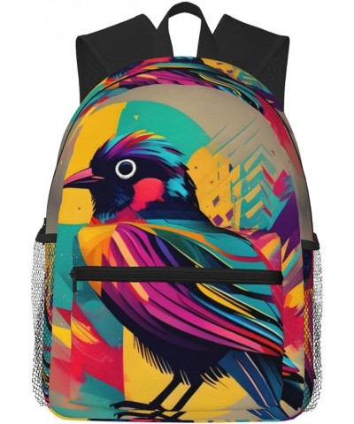 Easter Eggs Backpack Cute Print Bookbag Women Travel Casual Water-resistant Backpack Travel Bag bags Colorful Bird One Size $...