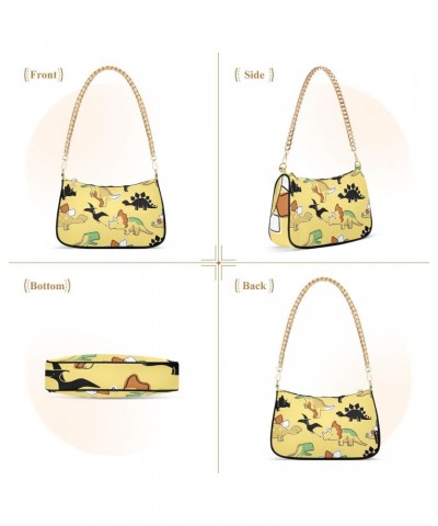 Shoulder Bag Cartoon Wild Dino Women Clutch Handbag Shoulder Purch Date Chain Bag Tote Bag Spring Holiday Birthday Gift for G...