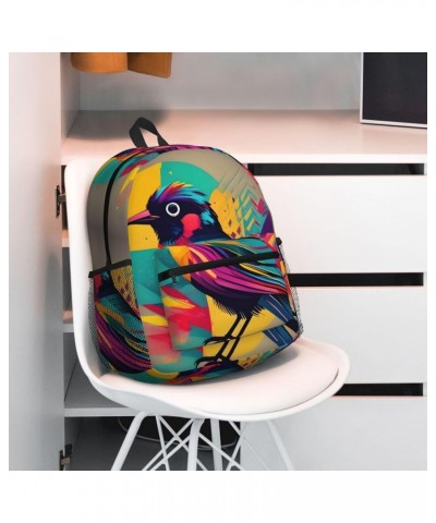 Easter Eggs Backpack Cute Print Bookbag Women Travel Casual Water-resistant Backpack Travel Bag bags Colorful Bird One Size $...