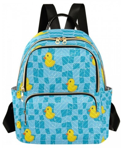 Women Backpack Purse Ducky in The Bathroom Fashion Shoulder Bags Travel Backpack Small Daypacks M Small $13.26 Backpacks