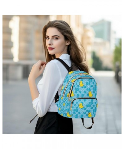 Women Backpack Purse Ducky in The Bathroom Fashion Shoulder Bags Travel Backpack Small Daypacks M Small $13.26 Backpacks