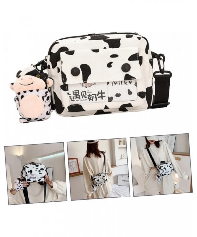 2pcs Shoulder Bags Plush Crossbody Bags Belt Bag for Women Cow Handbag Messenger Bag for Women Crossbody Purses for Women Wom...