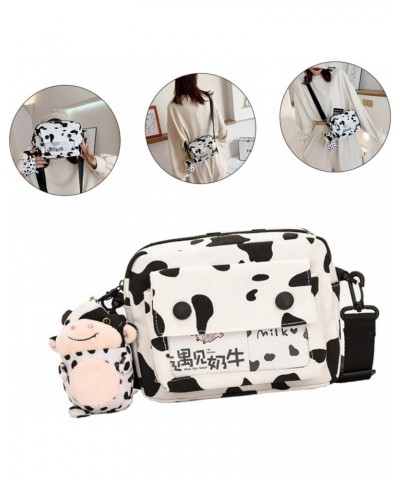 2pcs Shoulder Bags Plush Crossbody Bags Belt Bag for Women Cow Handbag Messenger Bag for Women Crossbody Purses for Women Wom...